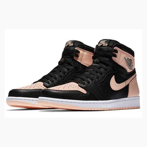 Nike Retro High OG Crimson Tint Basketbol Ayakkabısı Air Jordan 1 Erkek Siyah Pembe | JD-475NX