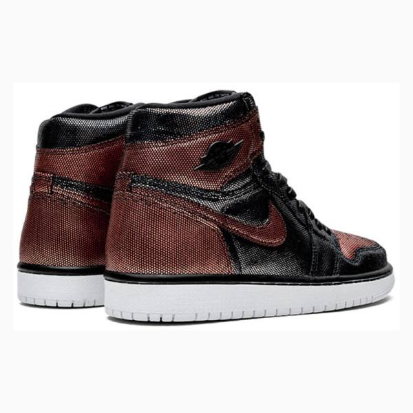 Nike Retro High OG Fearless Basketbol Ayakkabısı Air Jordan 1 Kadın Siyah Kırmızı | JD-357SW