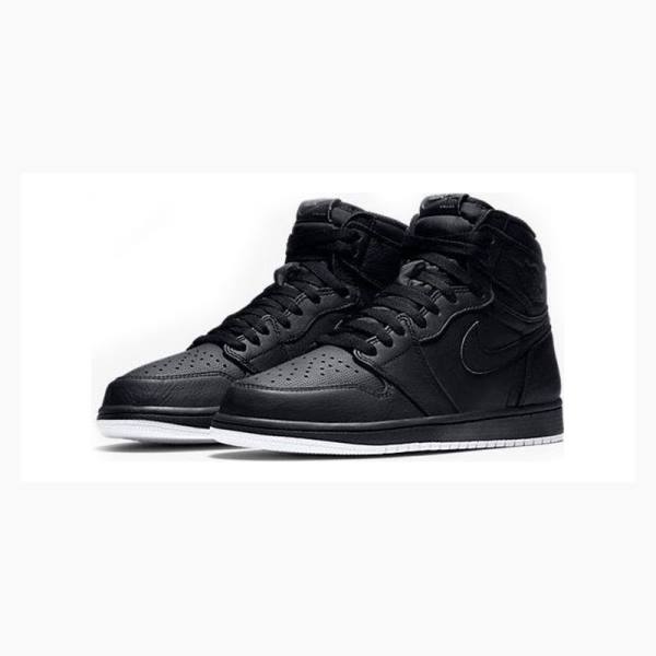 Nike Retro High OG Perforated Pack Basketbol Ayakkabısı Air Jordan 1 Erkek Siyah | JD-832GI