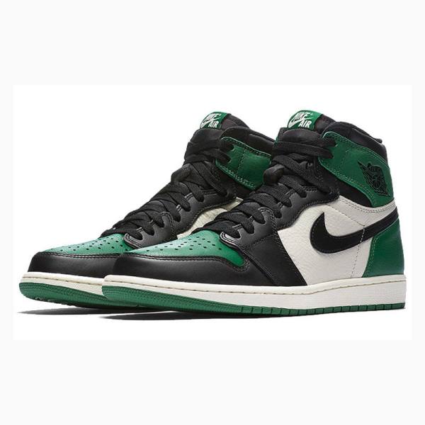 Nike Retro High OG Pine Basketbol Ayakkabısı Air Jordan 1 Erkek Yeşil Siyah | JD-518DN