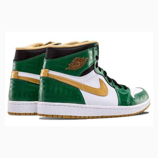 Nike Retro High OG SVSM Basketbol Ayakkabısı Air Jordan 1 Erkek Yeşil Altın | JD-509YX