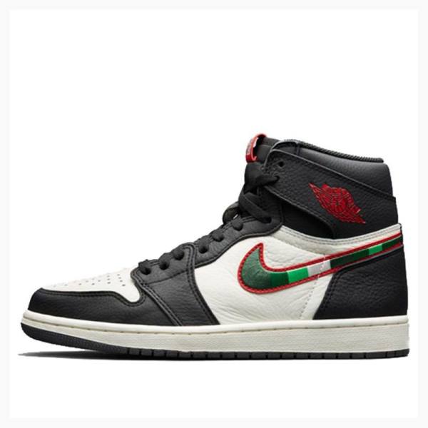 Nike Retro High OG Sports Illustrated Basketbol Ayakkabısı Air Jordan 1 Erkek Siyah Kırmızı | JD-962NK