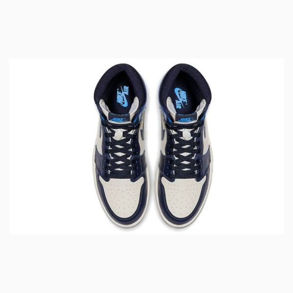 Nike Retro High OG UNC – Obsidian Basketbol Ayakkabısı Air Jordan 1 Erkek Mavi Siyah | JD-918MW