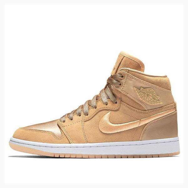 Nike Retro High SOH Ice Peach Basketbol Ayakkabısı Air Jordan 1 Kadın Altın | JD-357DQ