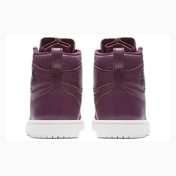 Nike Retro High Zip Bordeaux Basketbol Ayakkabısı Air Jordan 1 Kadın Mor | JD-268BU