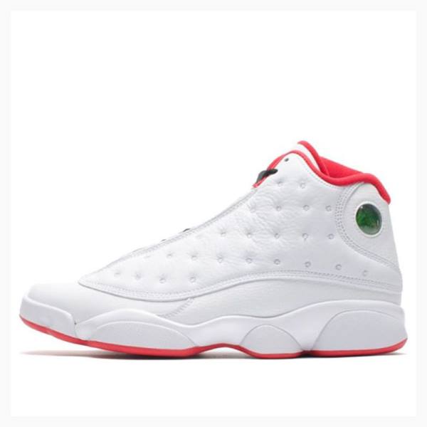 Nike Retro History of Flight Basketbol Ayakkabısı Air Jordan 13 Erkek Beyaz Kırmızı | JD-162YG