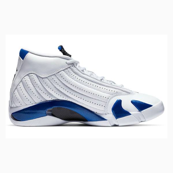 Nike Retro Hyper Royal Basketbol Ayakkabısı Air Jordan 14 Erkek Beyaz Mavi | JD-507KG