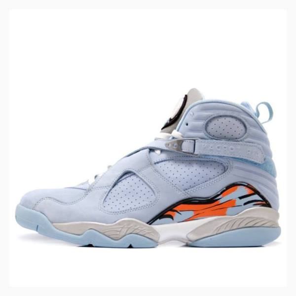 Nike Retro \'Ice Blue\' Basketbol Ayakkabısı Air Jordan 8 Kadın Mavi | JD-594EN