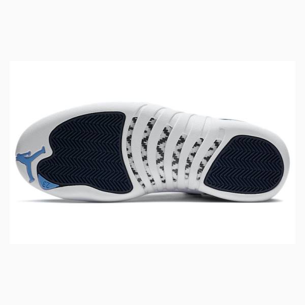 Nike Retro Indigo Basketbol Ayakkabısı Air Jordan 12 Erkek Beyaz Mavi | JD-462PW