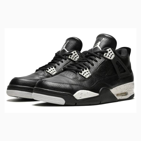 Nike Retro LS Oreo Basketbol Ayakkabısı Air Jordan 4 Erkek Siyah | JD-749MK