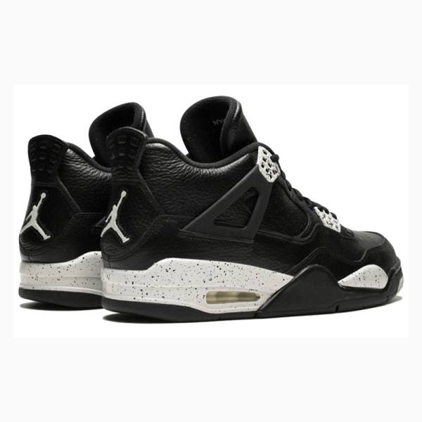 Nike Retro LS Oreo Basketbol Ayakkabısı Air Jordan 4 Erkek Siyah | JD-749MK