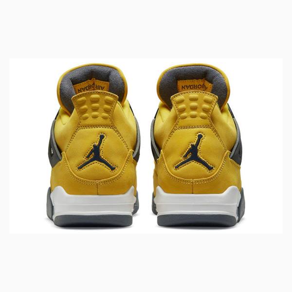 Nike Retro Lightning Basketbol Ayakkabısı Air Jordan 4 Erkek Sarı | JD-134VB