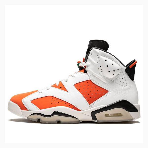 Nike Retro Like Mike - Gatorade Basketbol Ayakkabısı Air Jordan 6 Erkek Beyaz Turuncu | JD-315MP