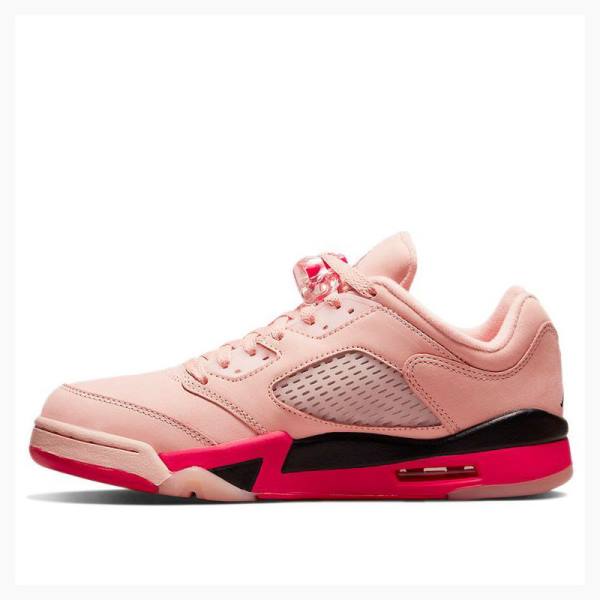 Nike Retro Low Arctic Spor Ayakkabı Air Jordan 5 Kadın Pembe Kırmızı | JD-451KZ