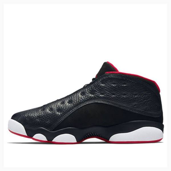 Nike Retro Low Bred Spor Ayakkabı Air Jordan 13 Erkek Siyah Kırmızı | JD-579JK