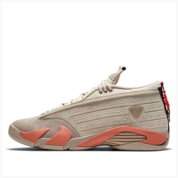 Nike Retro Low CLOT Terra Blush Spor Ayakkabı Air Jordan 14 Erkek Gri Turuncu | JD-173ID