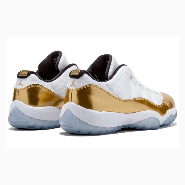 Nike Retro Low Closing Ceremony Spor Ayakkabı Air Jordan 11 Erkek Beyaz Altın | JD-961ZE