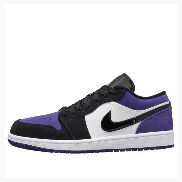 Nike Retro Low Court Spor Ayakkabı Air Jordan 1 Erkek Mor | JD-641GF