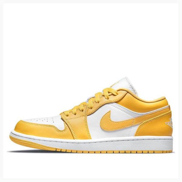 Nike Retro Low Pollen Spor Ayakkabı Air Jordan 1 Erkek Sarı | JD-624NH