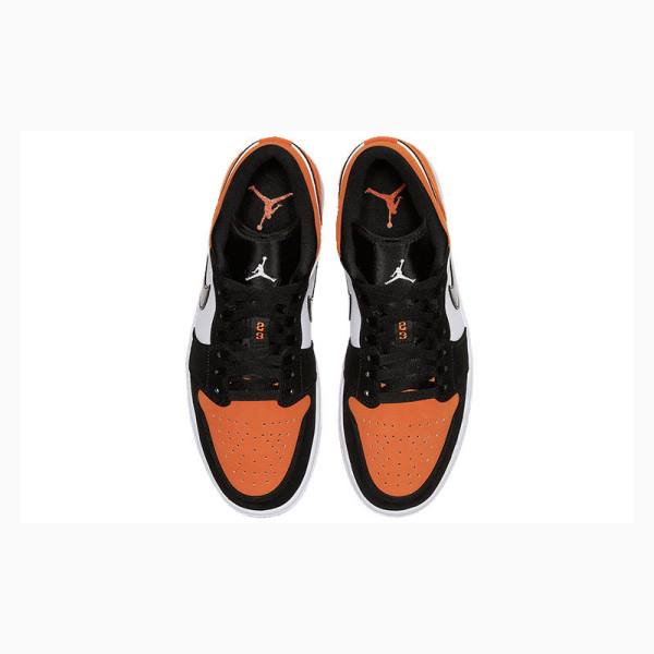 Nike Retro Low Shattered Backboard Spor Ayakkabı Air Jordan 1 Erkek Turuncu Siyah | JD-946JH