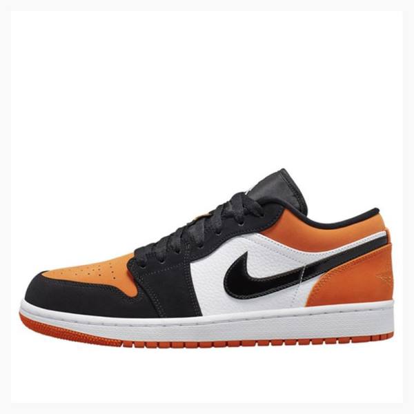 Nike Retro Low Shattered Backboard Spor Ayakkabı Air Jordan 1 Erkek Turuncu Siyah | JD-946JH