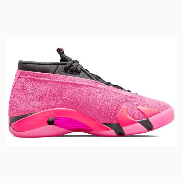 Nike Retro Low Shocking Spor Ayakkabı Air Jordan 14 Kadın Pembe | JD-498EH