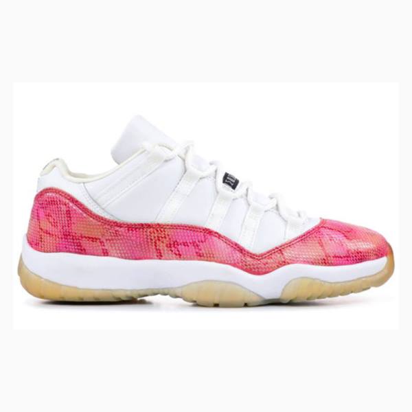 Nike Retro Low 'Snakeskin' Spor Ayakkabı Air Jordan 11 Kadın Beyaz Pembe | JD-240CP