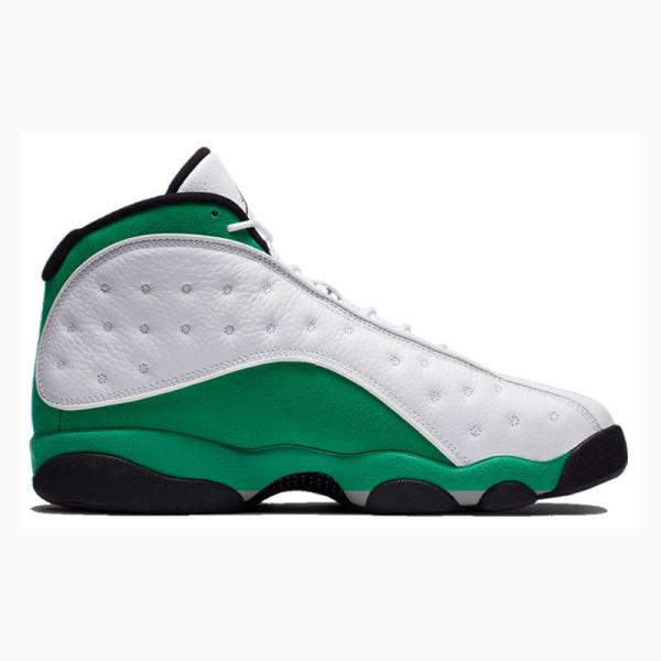 Nike Retro Lucky Basketbol Ayakkabısı Air Jordan 13 Erkek Beyaz Yeşil | JD-620DC