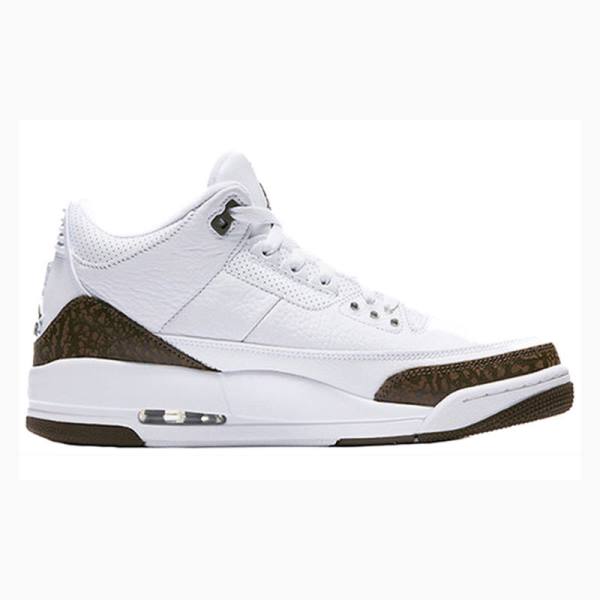 Nike Retro Mocha Basketbol Ayakkabısı Air Jordan 3 Erkek Beyaz Kahverengi | JD-258YC