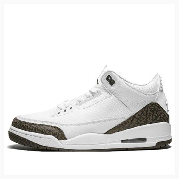 Nike Retro Mocha Basketbol Ayakkabısı Air Jordan 3 Erkek Beyaz Kahverengi | JD-258YC