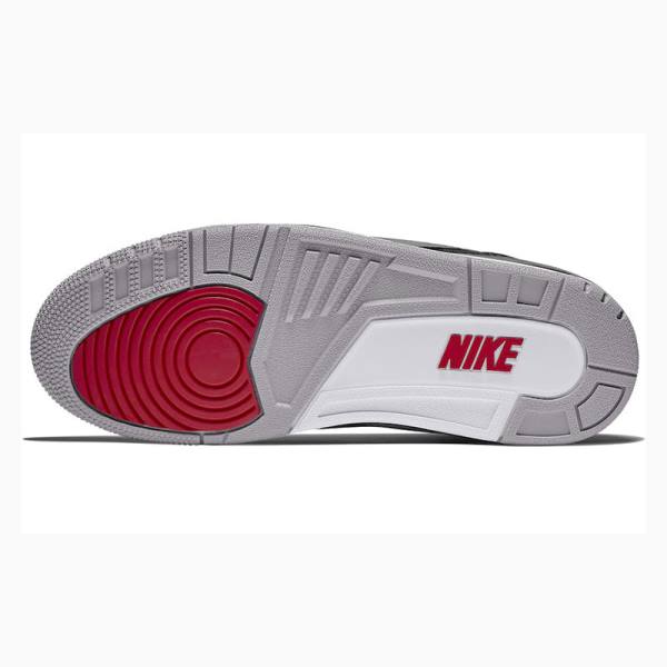 Nike Retro NRG Tinker Basketbol Ayakkabısı Air Jordan 3 Erkek Beyaz Siyah Gri | JD-734VI