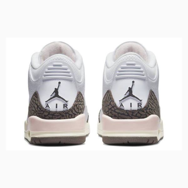 Nike Retro Neapolitan Dark Mocha Basketbol Ayakkabısı Air Jordan 3 Kadın Beyaz Kahverengi | JD-281DK