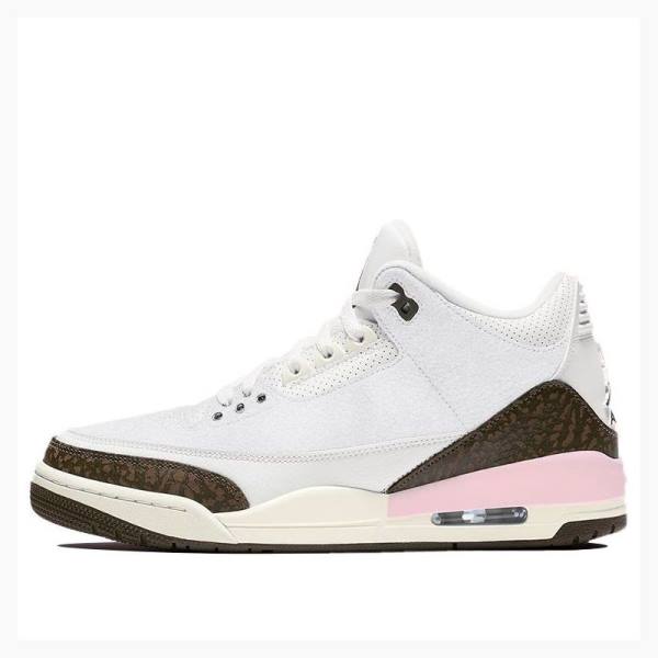 Nike Retro Neapolitan Dark Mocha Basketbol Ayakkabısı Air Jordan 3 Kadın Beyaz Kahverengi | JD-281DK