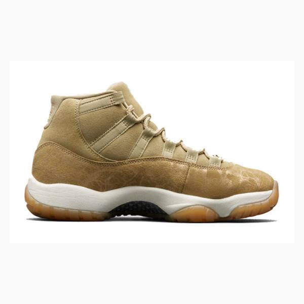 Nike Retro Neutral Basketbol Ayakkabısı Air Jordan 11 Kadın Zeytin Yeşili Kahverengi | JD-145EM