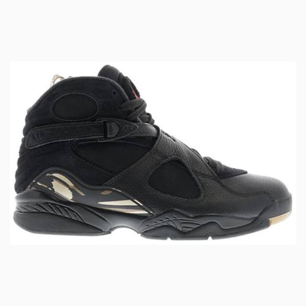 Nike Retro OVO Metallic Basketbol Ayakkabısı Air Jordan 8 Erkek Siyah | JD-938BQ