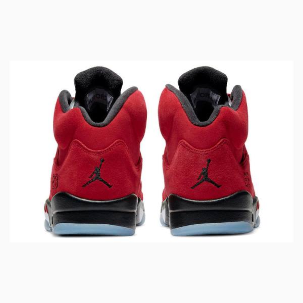 Nike Retro Raging Bull Basketbol Ayakkabısı Air Jordan 5 Erkek Kırmızı Siyah | JD-514ZE