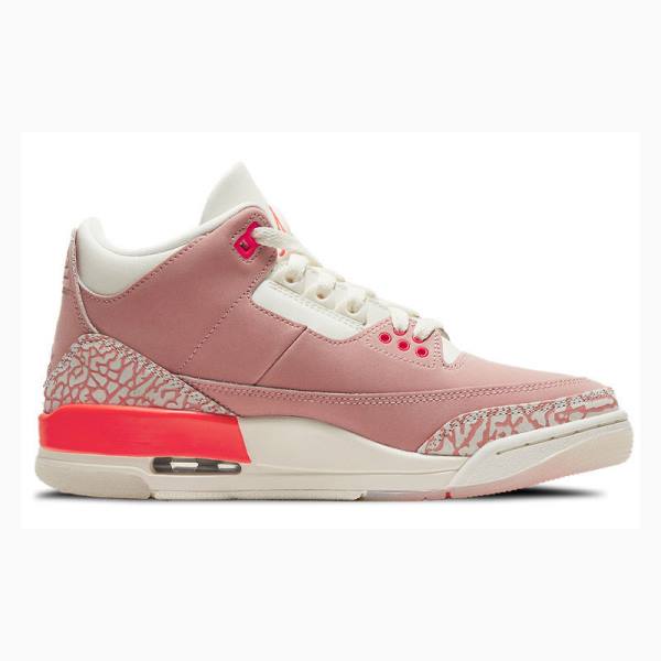 Nike Retro Rust Basketbol Ayakkabısı Air Jordan 3 Kadın Pembe | JD-756BF