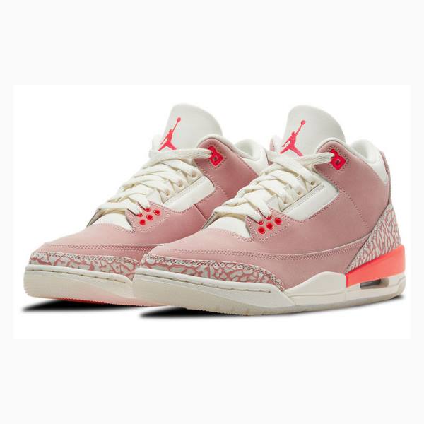 Nike Retro Rust Basketbol Ayakkabısı Air Jordan 3 Kadın Pembe | JD-756BF