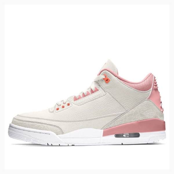 Nike Retro Rust Pink Basketbol Ayakkabısı Air Jordan 3 Kadın Pembe Gri | JD-021SA