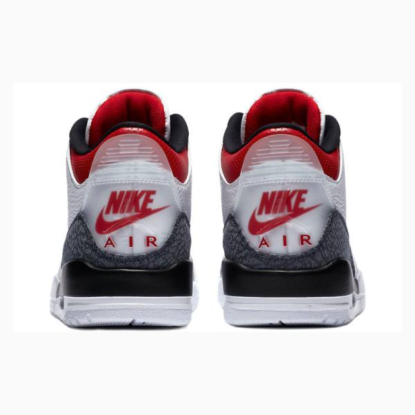 Nike Retro SE Fire Red Basketbol Ayakkabısı Air Jordan 3 Erkek Beyaz Siyah Kırmızı | JD-792DR