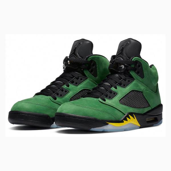 Nike Retro SE Oregon Basketbol Ayakkabısı Air Jordan 5 Erkek Yeşil | JD-261JR