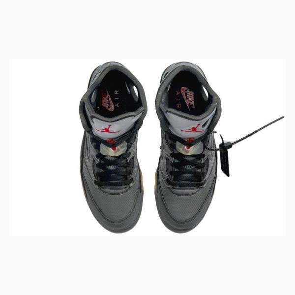 Nike Retro SP Basketbol Ayakkabısı Air Jordan 5 Erkek Siyah Gri | JD-246BR