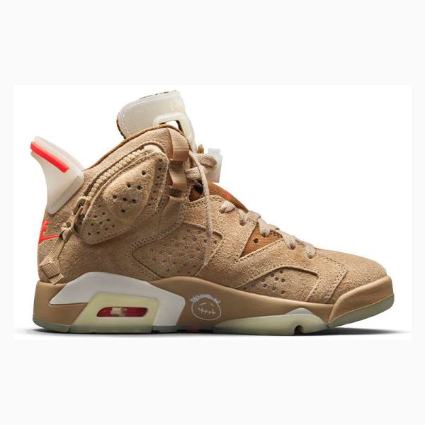 Nike Retro SP Travis Scott British Basketbol Ayakkabısı Air Jordan 6 Erkek Haki | JD-832DC