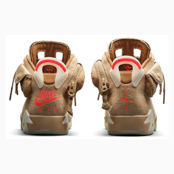 Nike Retro SP Travis Scott British Basketbol Ayakkabısı Air Jordan 6 Erkek Haki | JD-832DC