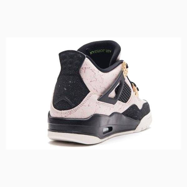 Nike Retro Silt Basketbol Ayakkabısı Air Jordan 4 Kadın Pembe Siyah | JD-872YJ