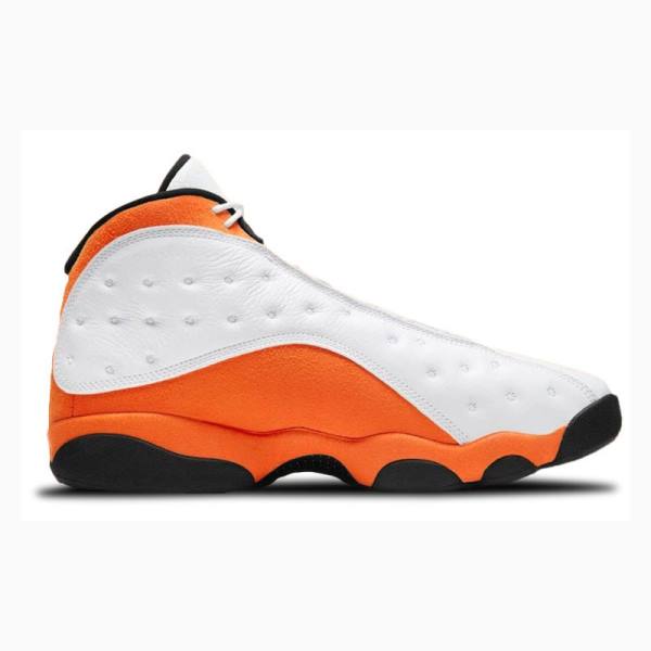 Nike Retro Starfish Basketbol Ayakkabısı Air Jordan 13 Erkek Beyaz Turuncu | JD-234FZ