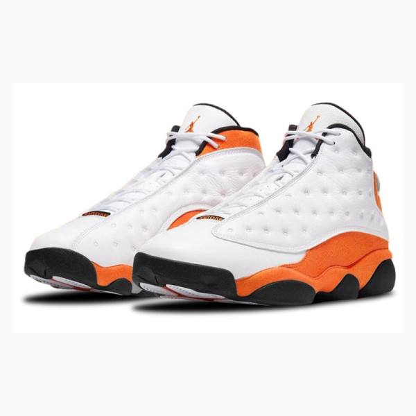 Nike Retro Starfish Basketbol Ayakkabısı Air Jordan 13 Erkek Beyaz Turuncu | JD-234FZ