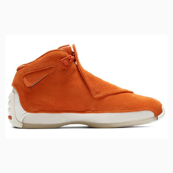 Nike Retro Süet Basketbol Ayakkabısı Air Jordan 18 Erkek Turuncu | JD-723ZI