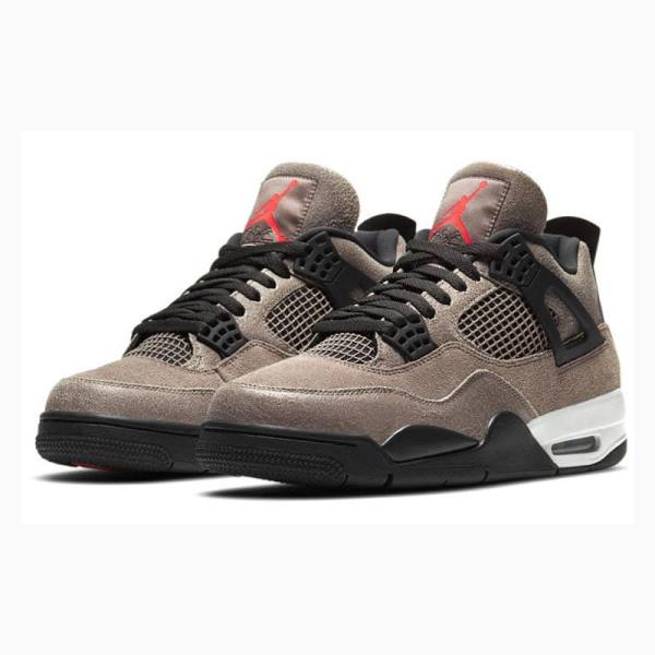 Nike Retro Taupe Haze Basketbol Ayakkabısı Air Jordan 4 Erkek Siyah Kahverengi | JD-249QR