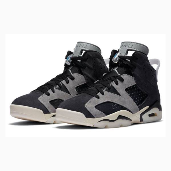 Nike Retro Tech Chrome Basketbol Ayakkabısı Air Jordan 6 Kadın Gri Siyah | JD-720GR